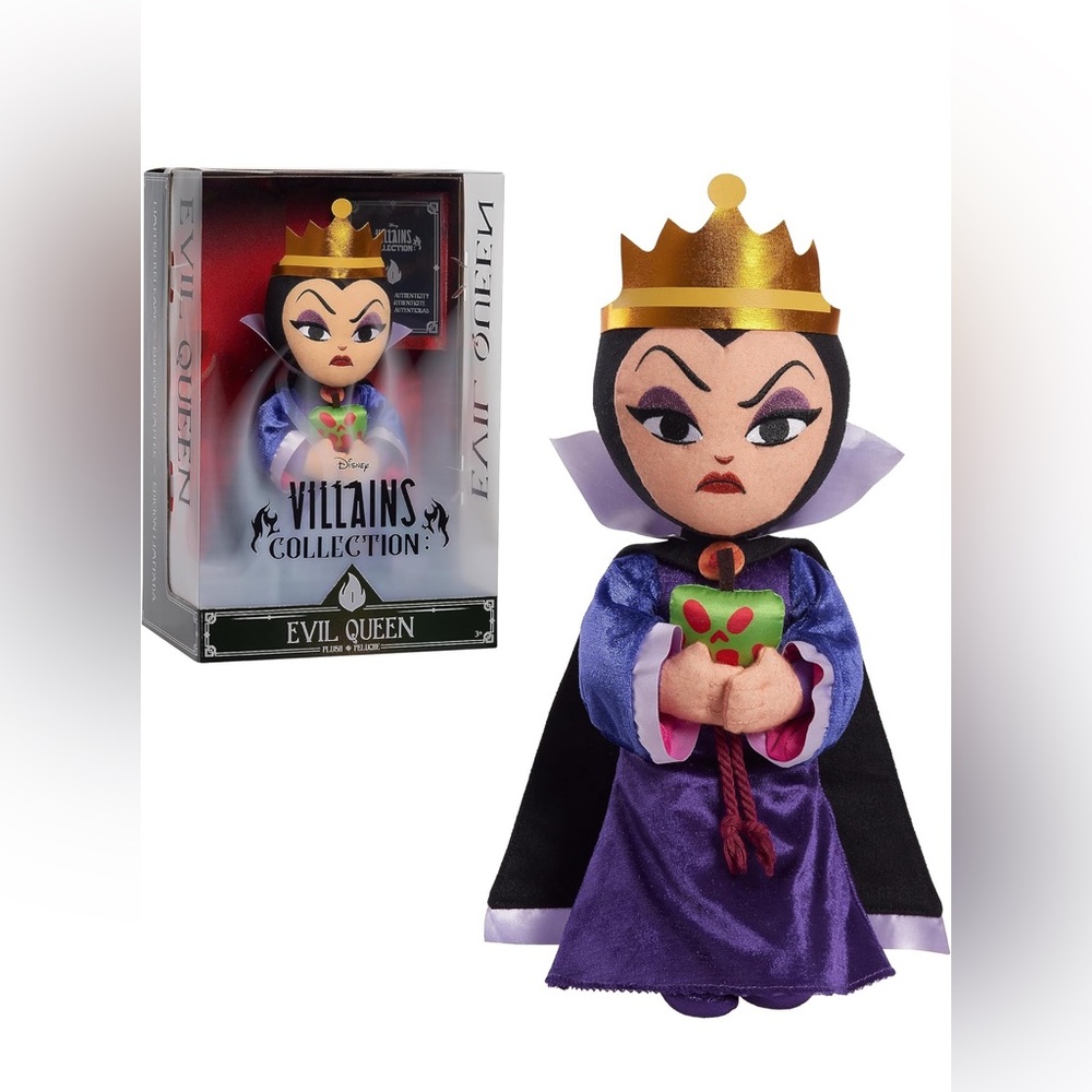 Disney Villain Collection: Evil Queen Plush, 13-inch Collectible Plush Doll: NEW
